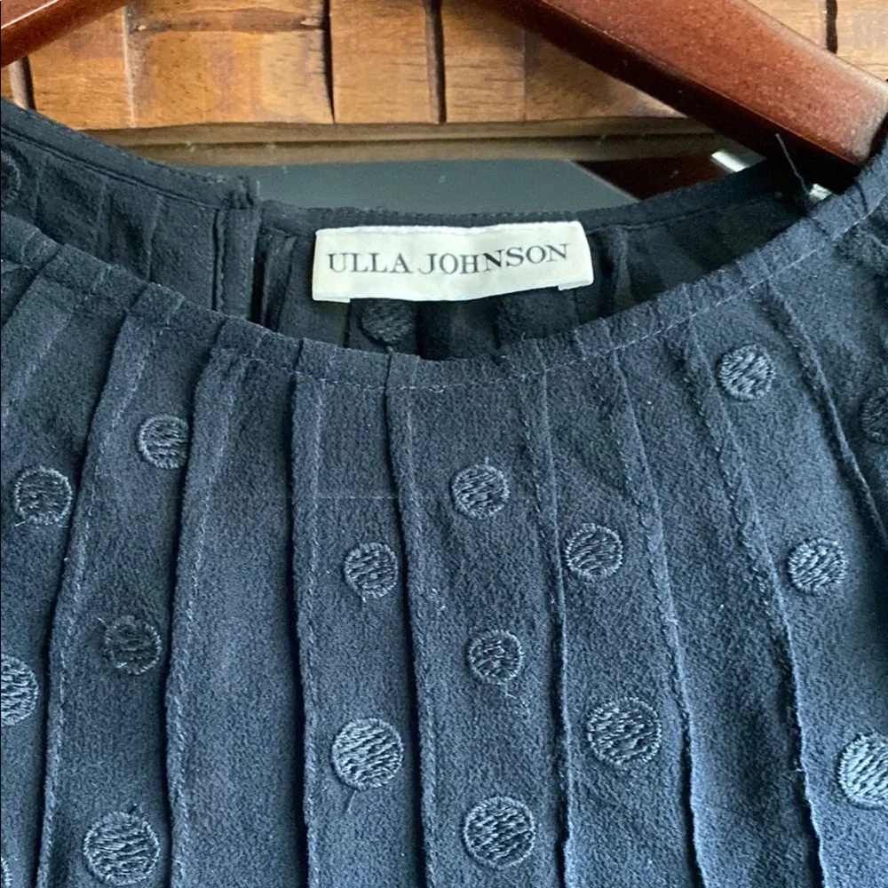 Ulla Johnson Alba Silk Polka Dot Sheer Blouse - Picture 11 of 16